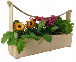 Drevená krabička 53x14x32 cm prírodná